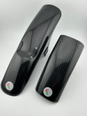 MTB front & rear mudguards kit (carbon fibre) SHORT VERSION