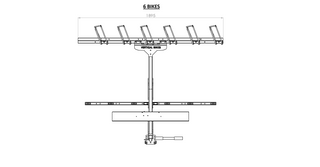 PORTE-VÉLOS VERTICAL - 6 Vélos