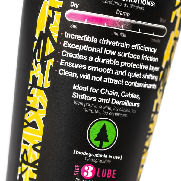 Muc-Off HUILE DE CHAINE LUBRIFIANT PAR TEMPS SEC Muc-Off HUILE DE CHAINE LUBRIFIANT PAR TEMPS SEC