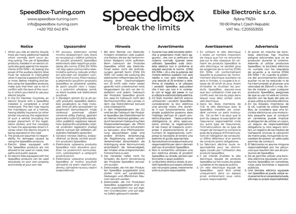 Speedbox 3.0 pour BOSCH - PAS Smart System -