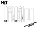 HKT PROTECT Full Monty Frame and Fork PROTECTION Kit Klar (Glänzend)