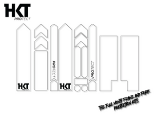 HKT PROTECT Kit di PROTEZIONE telaio e forcella Full Monty trasparente (opaco)