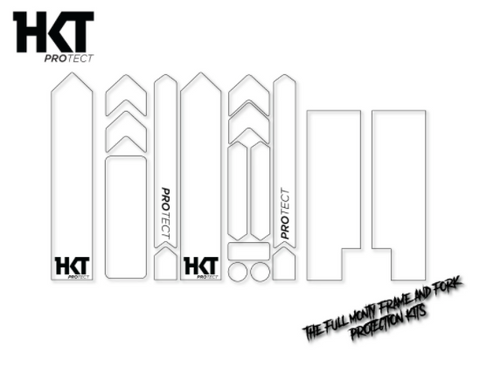 HKT PROTECT Full Monty Frame and Fork PROTECTION Kit Clear (Matte)