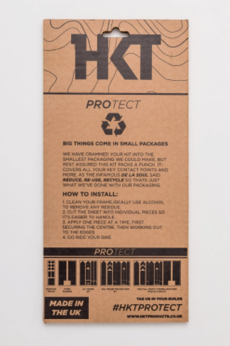 HKT PROTECT Kit de PROTECCIÓN de cuadro y horquilla Full Monty Transparente (Mate)