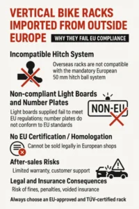 VERTICAL BIKE RACKS IN EUROPE: COMPLIANCE, RISKS, AND IMPORT WARNINGS